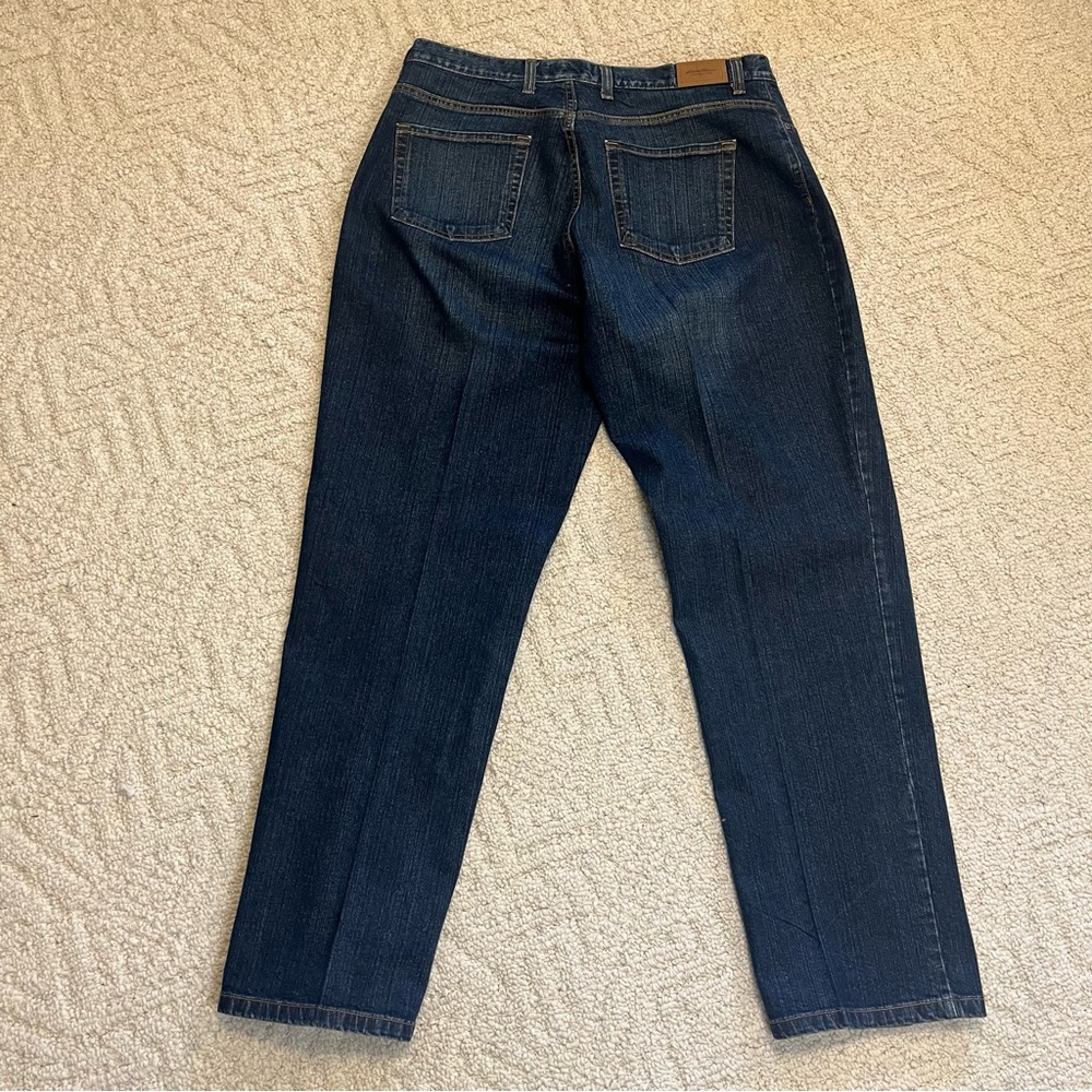 Eddie Bauer size 18 Jeans straight cut like New blue denim - Picture 8 of 11